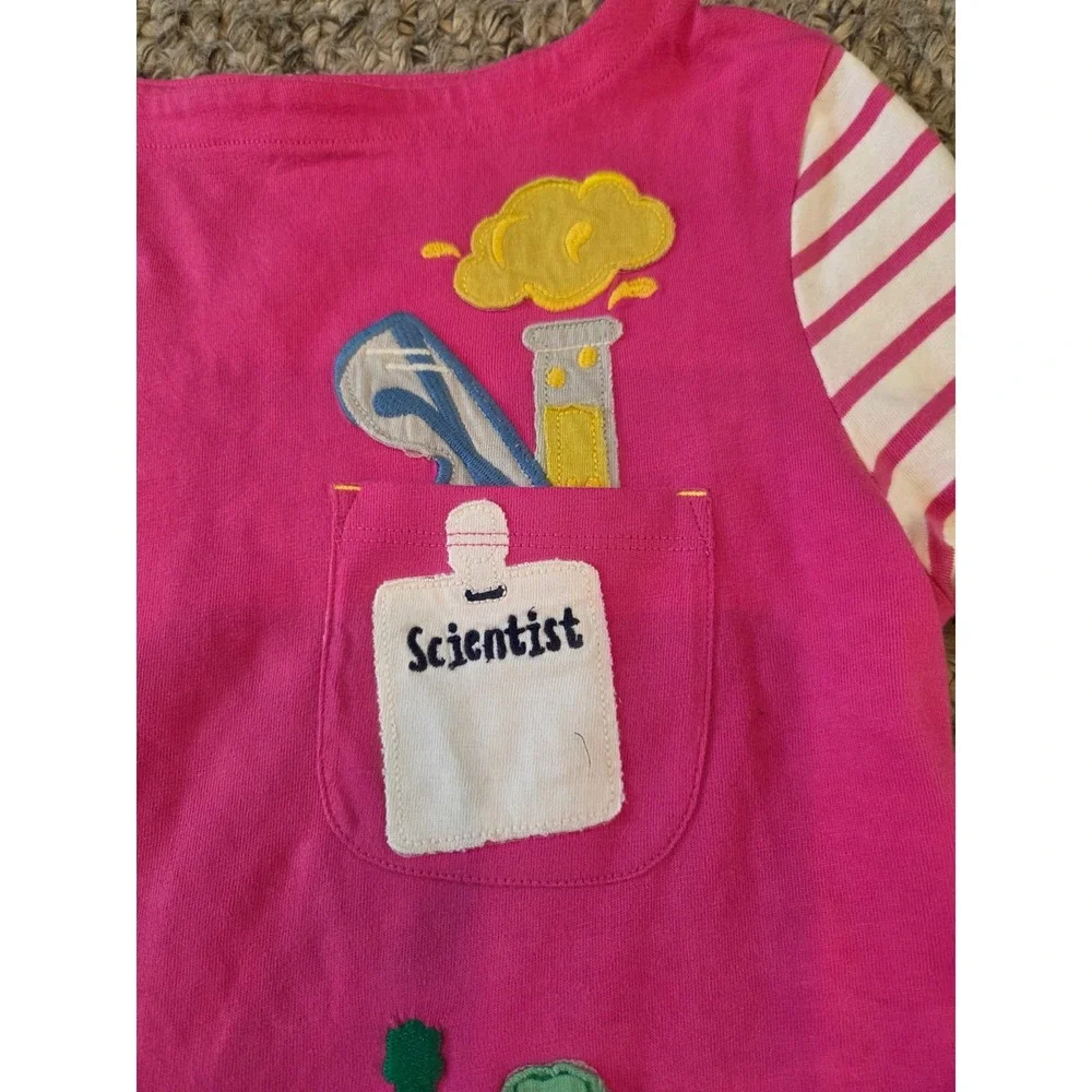 Mini Boden Science Scientist Back to School Appliqué Jersey Dress Girls 9-10
